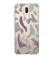 Huawei Mate 10 Lite Uyumlu Kapak Abstrackt Tasarımlı Şeffaf Silikon Kılıf