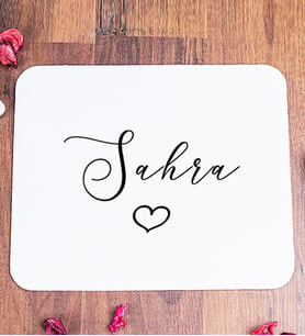 Kişiye Özel El Yazısı Tasarımlı İsimli Mouse Pad