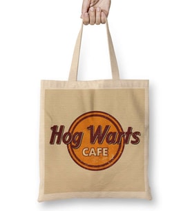 Harry Potter Hogwarts Cafe Bez Çanta Uzun Saplı