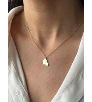 Kişiye Özel Şık Piyano Kolye 925K Gümüş (Gold) Müzik Severlere Özel Hediye