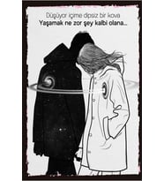 Yazılı Retro Ahşap Poster