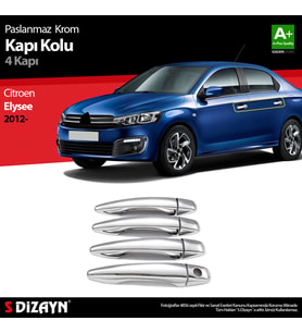 Citroen C-Elysee Krom Kapı Kolu 4 Kapı 2013-2017
