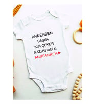 Anneanneye Özel Baskılı Bebek Body Zıbın