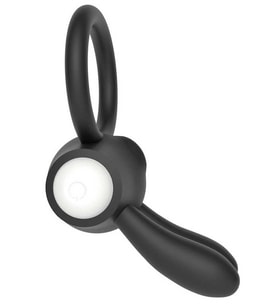 LoveToy Klitoris Uyarıcılı Titreşimli Silikon Penis Halkası