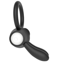 LoveToy Klitoris Uyarıcılı Titreşimli Silikon Penis Halkası