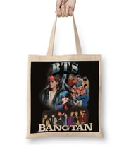 Bts Bangtan Bez Çanta Uzun Saplı