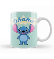 Cute Alien Stitch Ohana Kupa Bardak Porselen