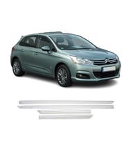 Citroen C4 HB Krom Yan Kapı Çıtası 2010-2020 Paslanmaz Çelik Çelik