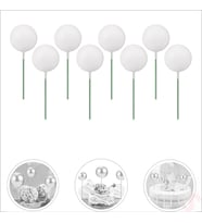 Çubuklu SüSLeme Topu, 3cm x 8 adet - Beyaz (STD)