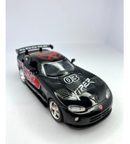 Dodge Viper Gtsr ( Alev Desenli) Çek bırak 5inch Lisanslı Model Araç, Oyuncak Araba