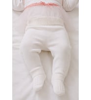 %100 Pamuk Örme Bebek Patikli Pantolon İçlik Tayt 50187