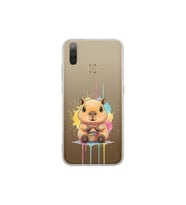 General Mobile GM 10 ile Uyumlu Splash Kapibara Tasarımlı Şeffaf Silikon Kılıf