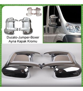 Peugeot  Boxer Ayna Kapağı Kromu Nikelajı 2007 Sonrası