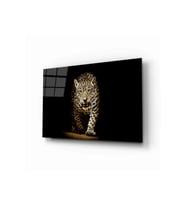 Miyrem Glasses Collection -A1^#  Kaplan 11 Hayvan Cam Tablo (Çok Renkli)