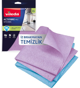 Actifibre Pro Kitchen Mikrofiber Bez, PVA Kaplama, İz Bırakmayan Tasarım