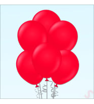 Kırmızı Pastel Balon, 30cm x 10 Adet