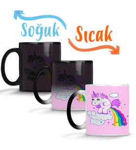 Unicorn 01 Sihirli Kupa Bardak Porselen
