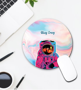 Kişiye Özel Astronot Tasarımlı Mouse Pad 134