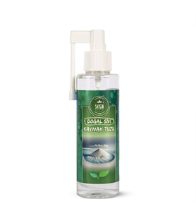 Saygın Tuz Rafine Edilmemiş Doğal Kristal Kaynak Tuzu - Sıvı Tuz - Sprey 150 ml