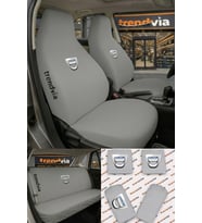 Dacia Logolu Oto Koltuk Kılıfı Ön Arka Set – Penye Likralı Universal Koltuk Koruyucu Servis Kılıfı