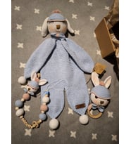 Amigurumi Uyku Arkadaşı Yakışıklı Tavşancık Seti