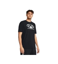Under Armour Ua M Glitch Logo Erkek Günlük Tişört 1386810-001 Siyah