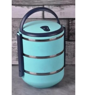 3 Katlı Sızdırmaz Yemek Termosu Sefer Tası Saklama Kabı 2,25 Litre