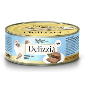 Plus Delizzia Kıyılmış Ton Balıklı Yetişkin Kedi Maması 85 gram
