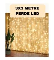 Mey İthalat® Dekoratif 3x3 LED Perde Işık Şelale Tasarım Enerji Tasarruflu