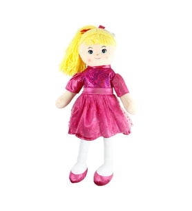 AY950C Parlak Elbiseli Bez Bebek 50 cm - 1 adet stokta olan gönderilir