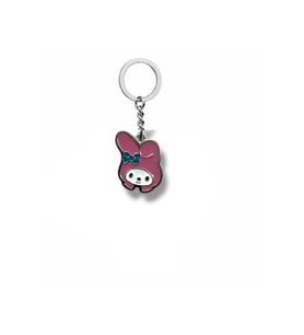 Anime Melody & Kuromi Pembe Figürlü Metal Anahtarlık – Kawaii Tarzda Zamak Kaplama Sevimli Aksesuar