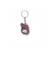 Anime Melody & Kuromi Pembe Figürlü Metal Anahtarlık – Kawaii Tarzda Zamak Kaplama Sevimli Aksesuar