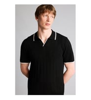 Defacto Basic Siyah Erkek Polo Yaka T-shirt G3160AX/BK27
