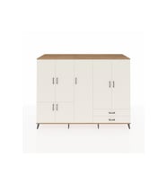 Kronos Dolap 12 Raflı 2 Çekmeceli 7 Kapaklı 220x59x163 Çam-Aytaşı