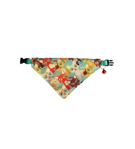 Cocopet Desenli Ayarlanabilir Fular Bandana Kedi Tasması