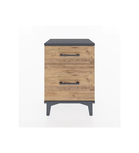 Arges Komodin 2 Çekmeceli 44x30x64 Antrasit-Çam