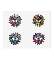 Nazar Araba Leptop Sticker Yapıştırma 15 Cm ve 5Cm 2 Adet md7