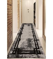 Dijital Baskılı Kaymaz Taban Yıkanabilir Modern Yolluk Ve Koridor Halısı NDU-SD-444 (Çok Renkli)
