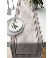 Vizon Çerçeveli Desen Premium Masa Örtüsü Runner RNR393
