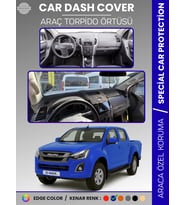 ISUZU D-MAX RT50 KASA (2012-2019) Torpido Örtüsü Ön Göğüs Koruma Torpido Koruma Tam Uyum Uv Koruma