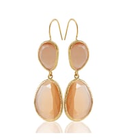 Kadir Jewellery 22 Ayar Altın Kaplama Kadın Sallantılı Küpe -El İşçiliği Ve Hipoalerjenik Küpe