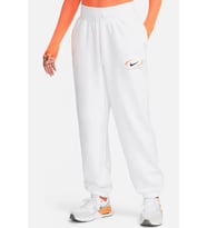 Nike Sportswear Phoenix Fleece Oversize High Rise Pants Kadın Oversize Yüksek Belli Şardonlu Eşofman Altı Beyaz Turuncu