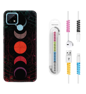 Realme C11 C21 C21Y C25Y C11 2021 Kılıf Kablo Koruma Spiral Silikon Epiclys 1645