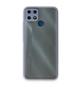 Realme C25 Kılıf Montreal Silikon Kapak - Gri