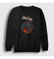Presmono Unisex Siyah Angel Judas Priest Sweatshirt 88007tt