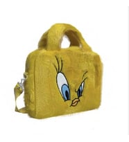 TMN 607386 LOONEY TUNES TWEETY 3017 PELUŞ EL VE OMUZ ÇANTASI SARI
