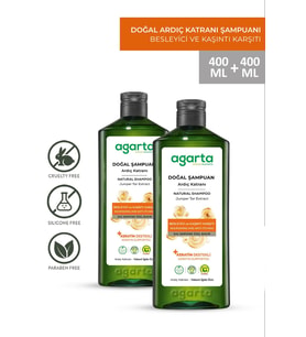 2 Adet Doğal Ardıç Katranı Ve Keratin Saç Egzaması Şampuan 400 ml
