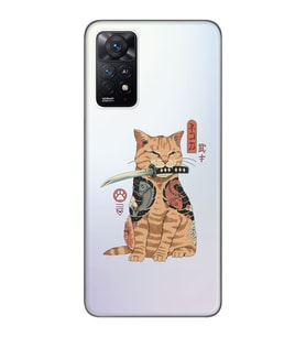 Xiaomi Redmi Note 12 PRO 4G Uyumlu Catana Kedi Tasarımlı Şeffaf Telefon Kılıfı