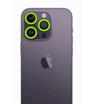 Newface Apple iPhone 13 Pro Max Neon Fosforlu Kamera Lens - Yeşil