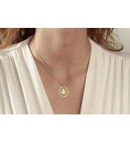 Kişiye Özel 925 Ayar Gümüş Tasarım Ahtapot Kolye (Gold)